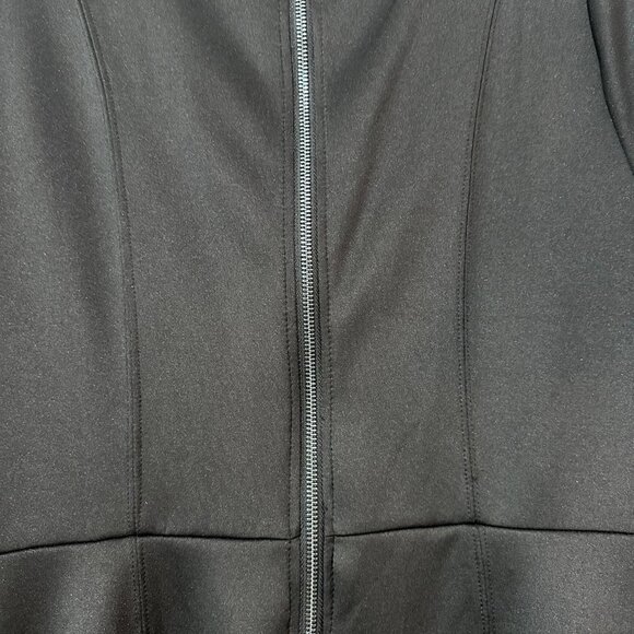 Torrid Little Black Dress Fit & Flare Style Midi Dress with Sleeves Size 1/1X - Picture 2 of 4